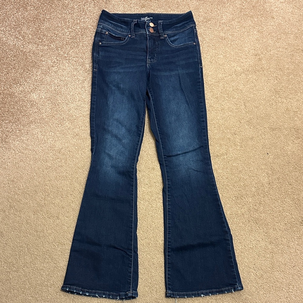 Classic Dark Blue Flare Jeans